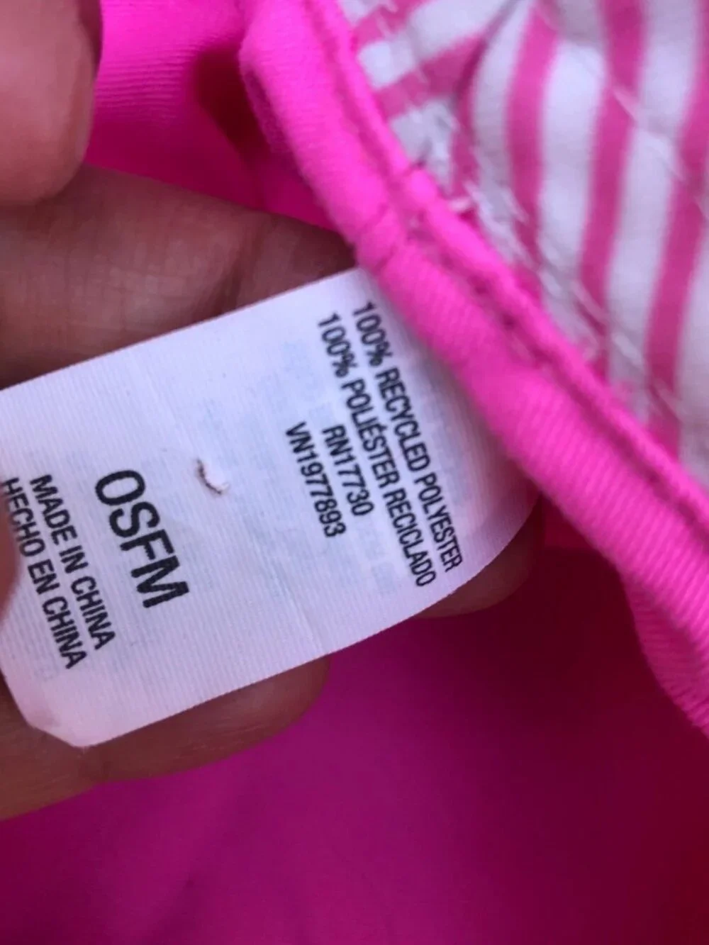 TARGET Rainbow Reversible Bucket Hat Women's One Size Pink Sun Cap